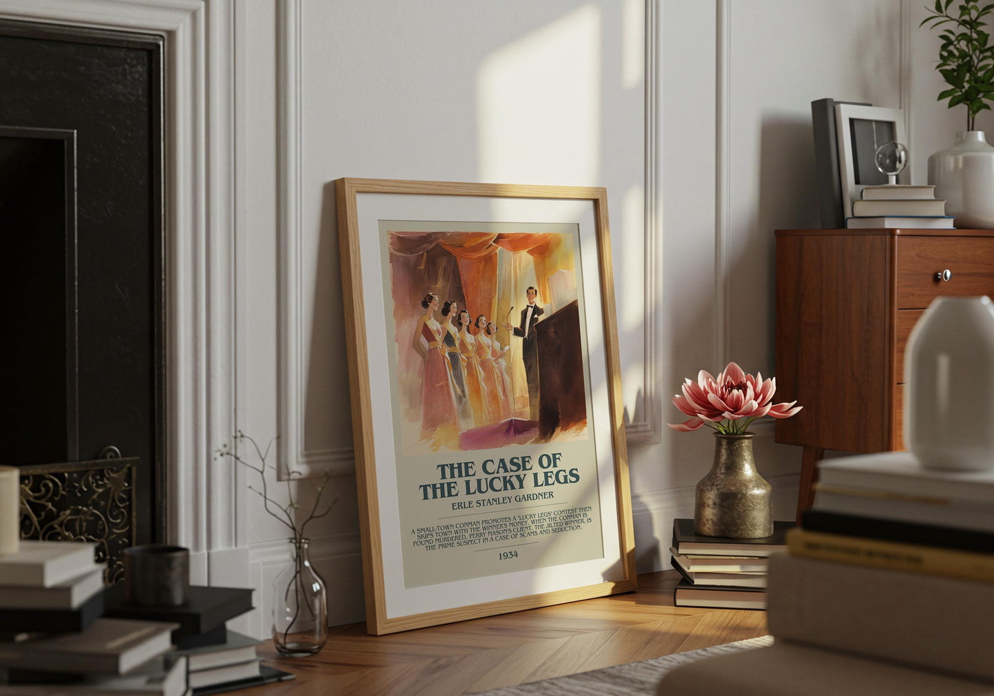 The Case of the Lucky Legs by Erle Stanley Gardner | Descriptive Book Poster | Modern