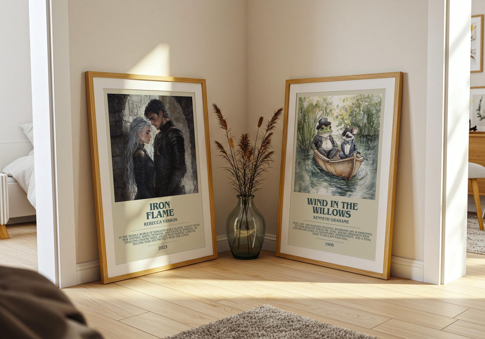 Iron Flame by Rebecca Yarros Descriptive Poster Print. Free Delivery Wall Art Author & Blurb Book Artwork Novel Modern Gift