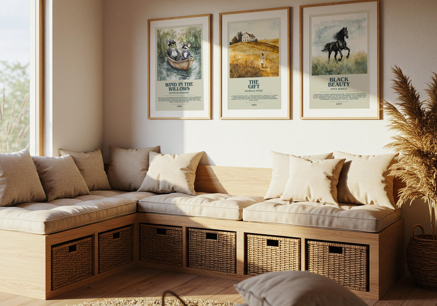 The Gift by Danielle Steel Descriptive Poster Print. Free Delivery Wall Art Author & Blurb Book Artwork Novel Modern Gift