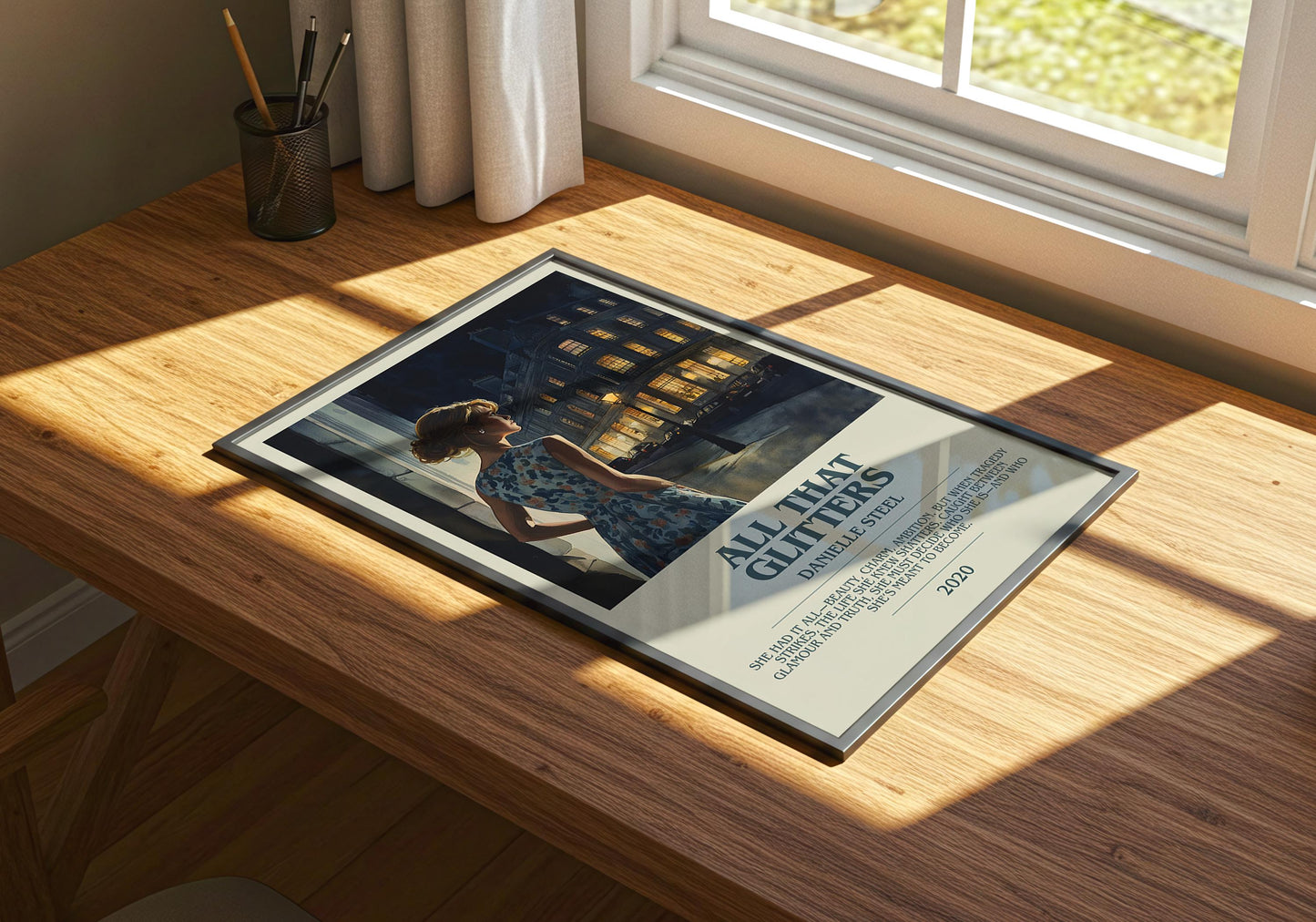 All That Glitters by Danielle Steel | Descriptive Book Poster | Modern