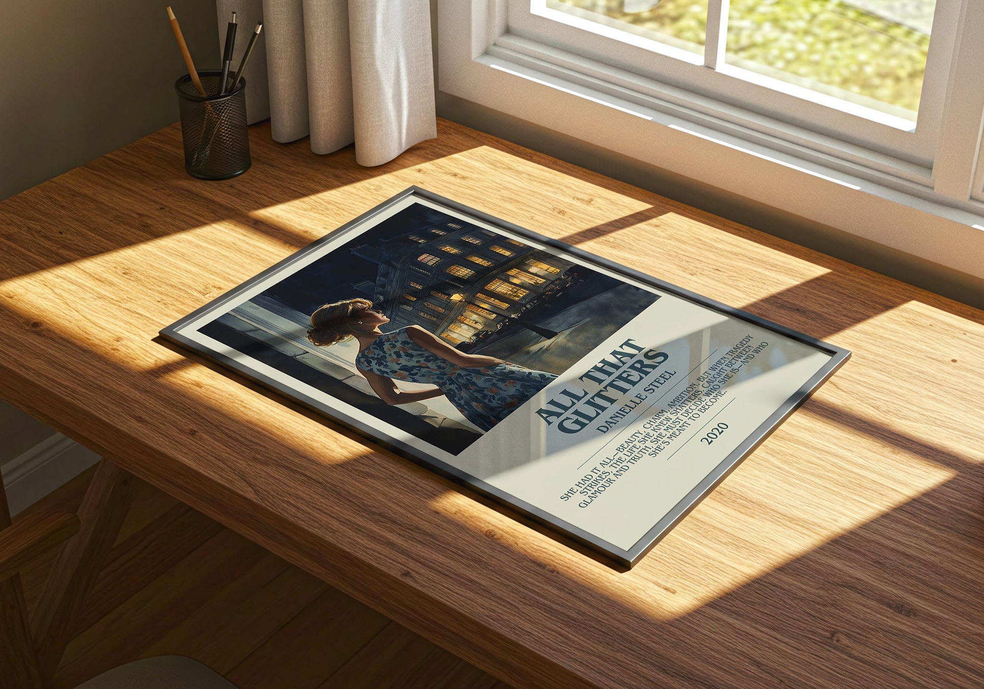 All That Glitters by Danielle Steel | Descriptive Book Poster | Modern