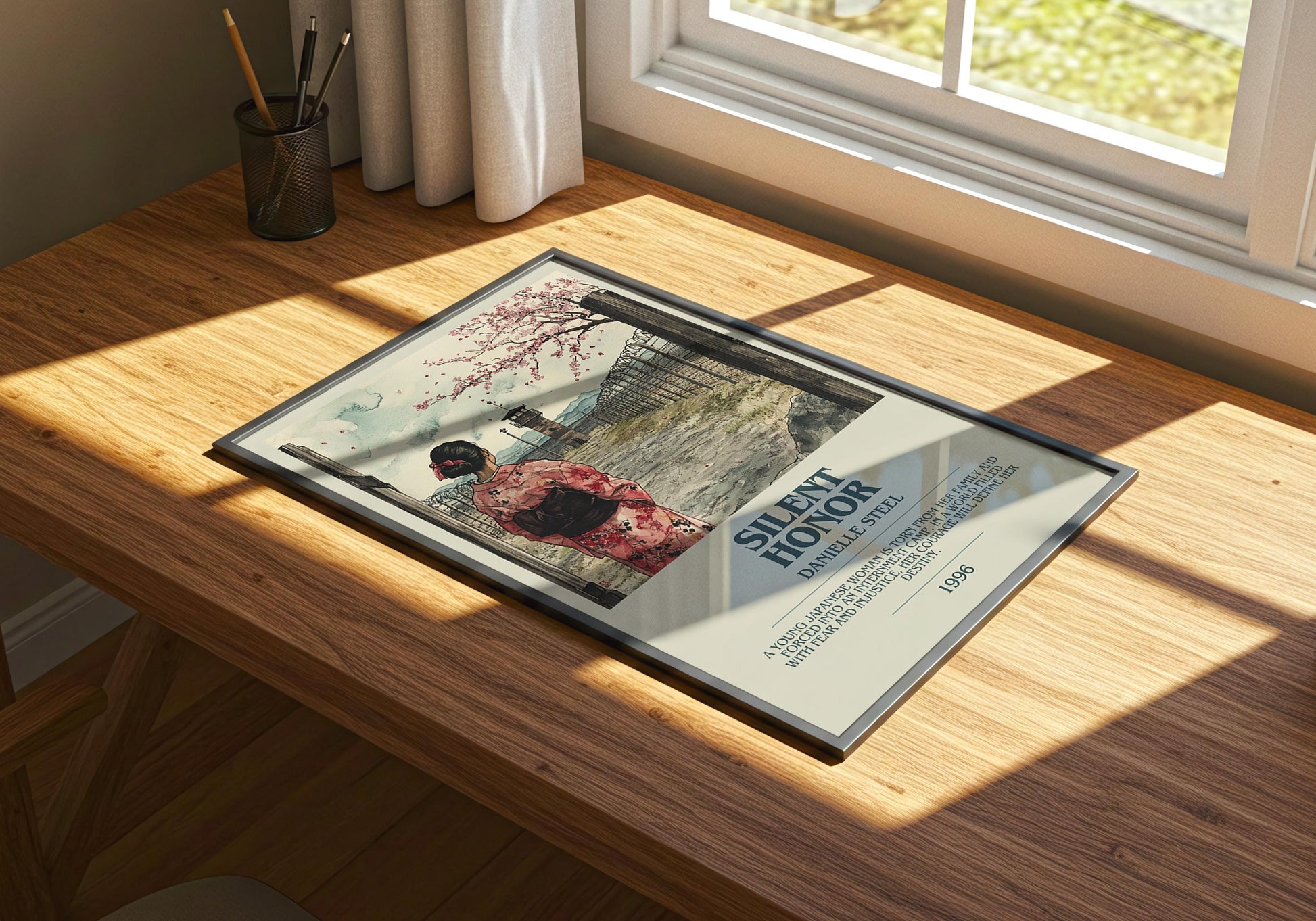 Silent Honor by Danielle Steel | Descriptive Book Poster | Modern