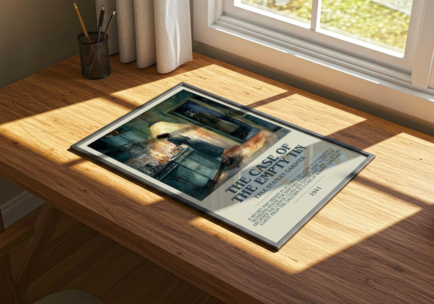 The Case of the Empty Tins by Erle Stanley Gardner | Descriptive Book Poster | Modern