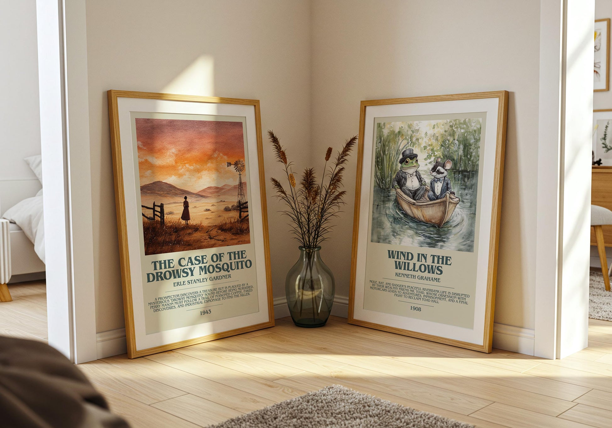 The Case of the Drowsy Mosquito's by Erle Stanley Gardner | Descriptive Book Poster | Modern