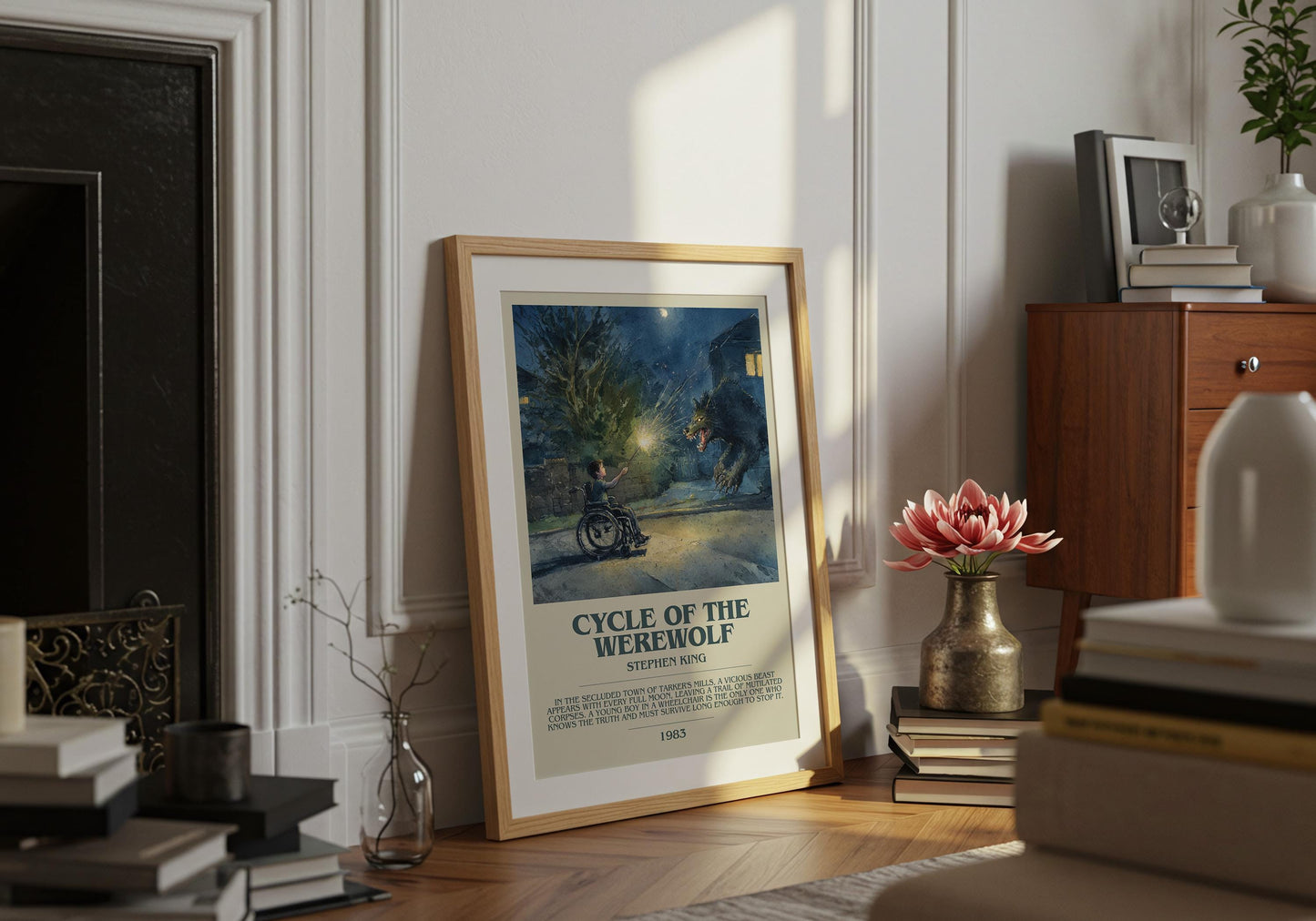 Cycle Of The Werewolf by Stephen King | Descriptive Book Poster | Modern