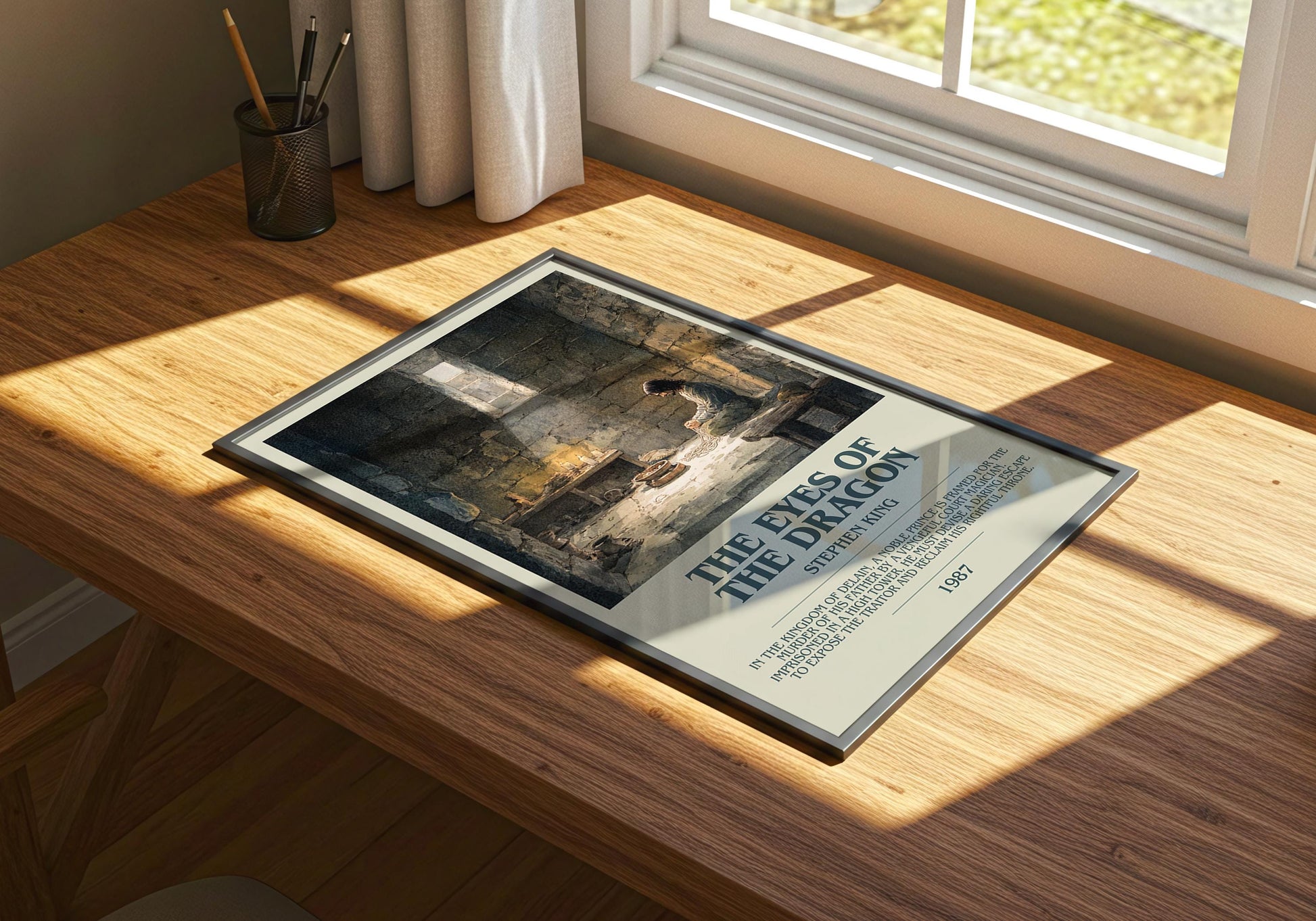 The Eyes Of The Dragon by Stephen King | Descriptive Book Poster | Modern