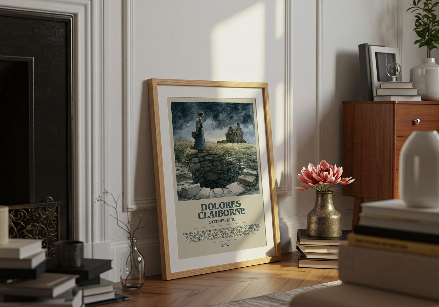 Dolores Claiborne by Stephen King | Descriptive Book Poster | Modern