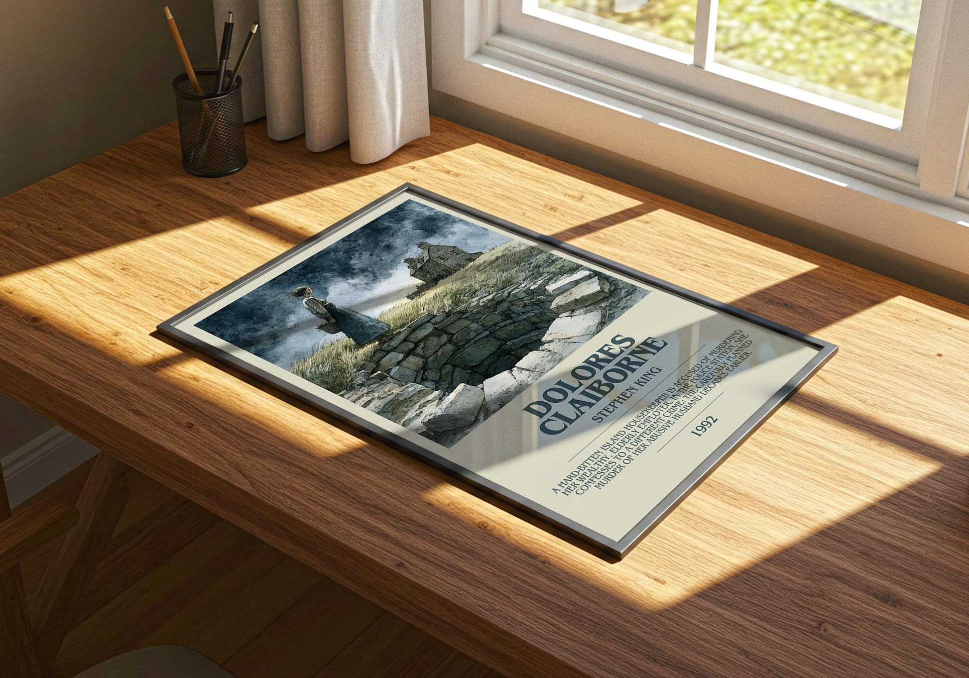 Dolores Claiborne by Stephen King | Descriptive Book Poster | Modern