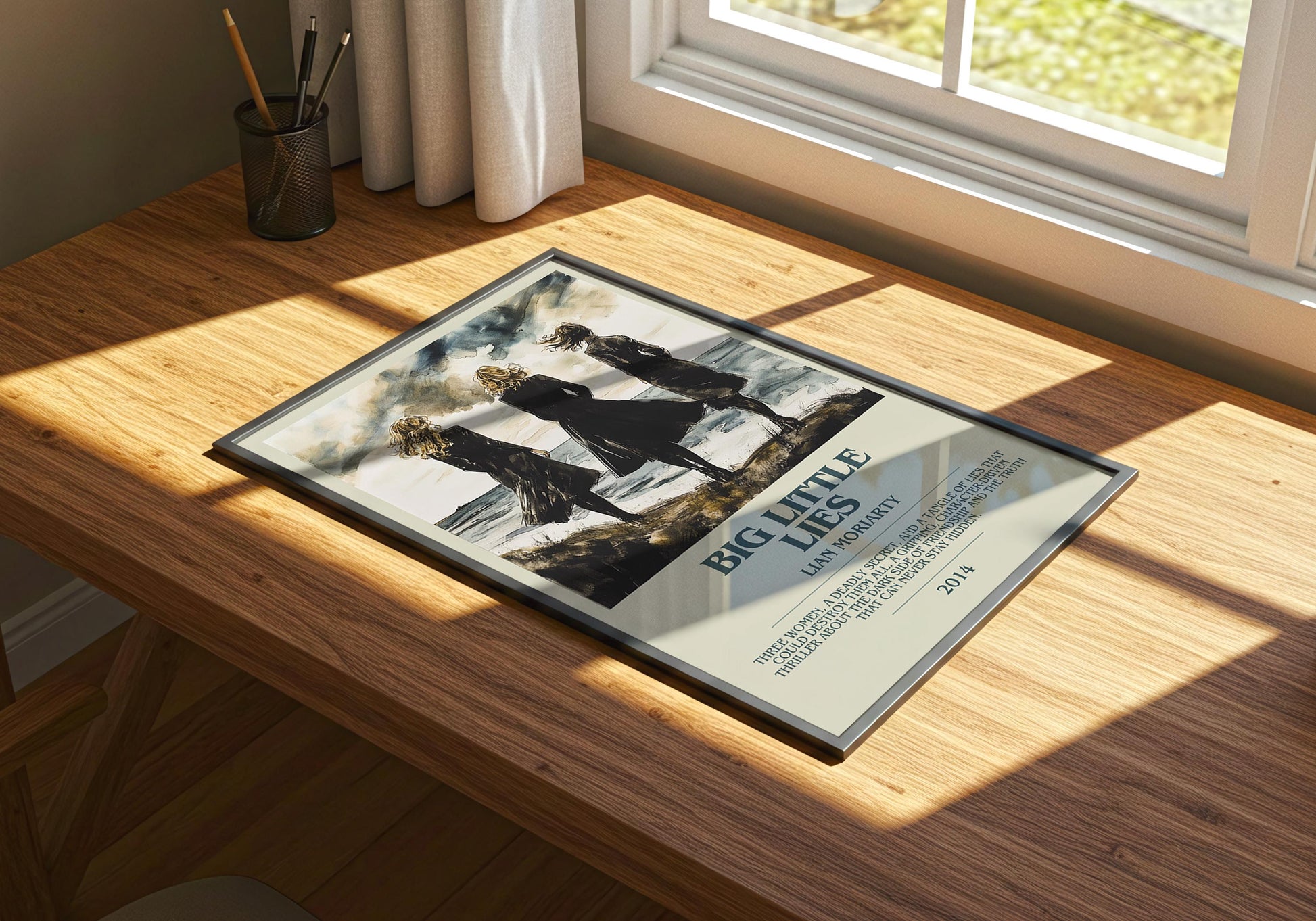 Big Little Lies by Lian Moriarty | Descriptive Book Poster | Modern