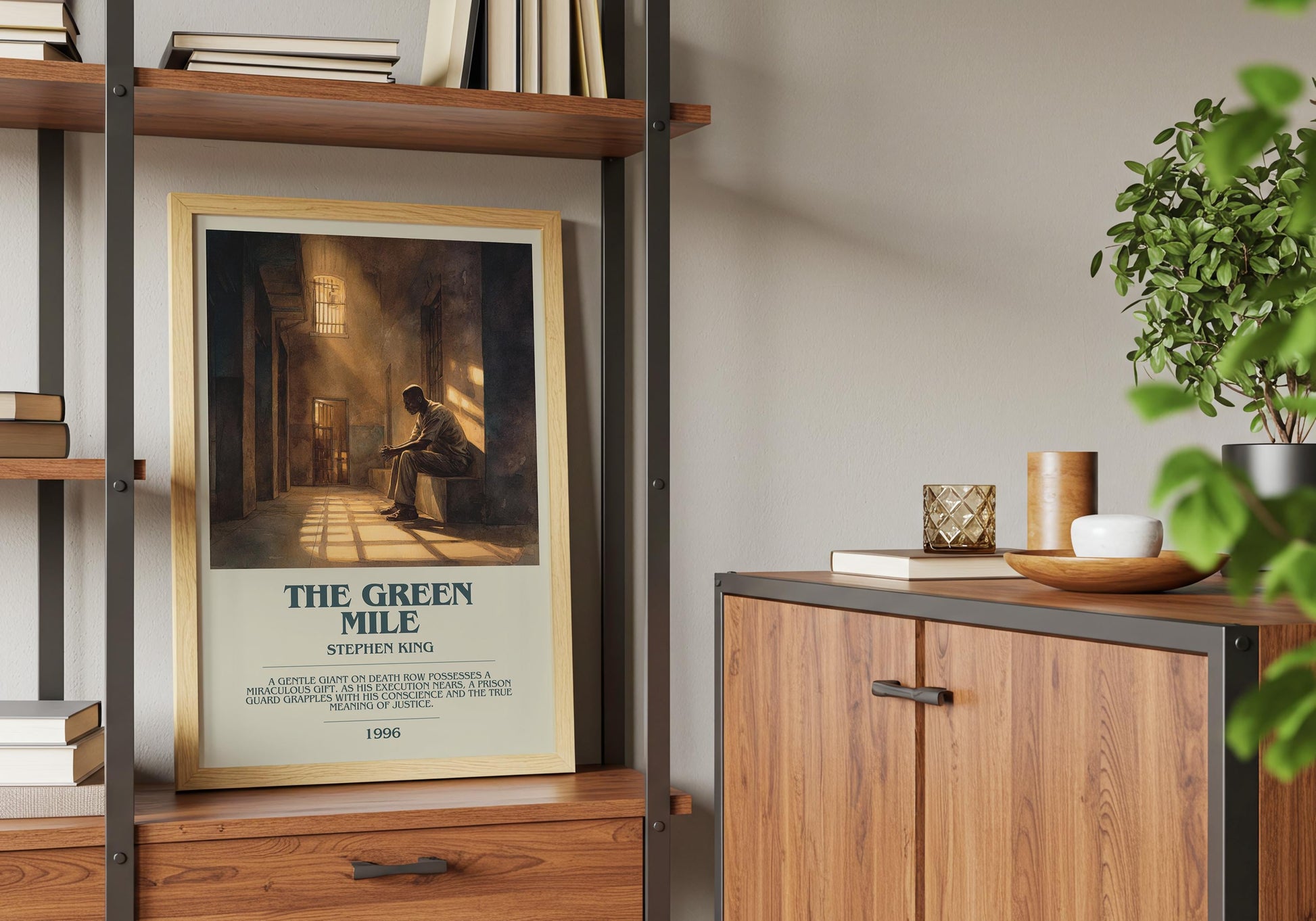 The Green Mile by Stephen King | Descriptive Book Poster | Modern