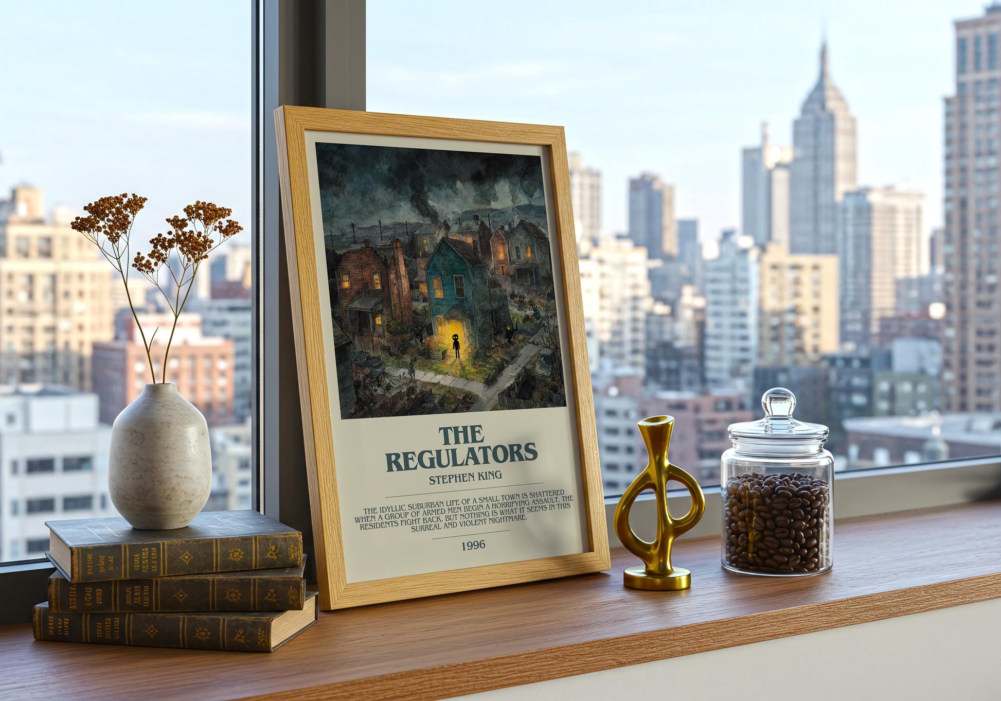 The Regulators by Stephen King | Descriptive Book Poster | Modern