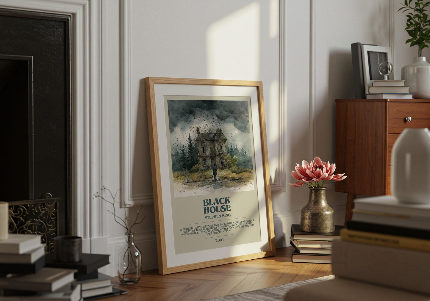 Black House by Stephen King | Descriptive Book Poster | Modern