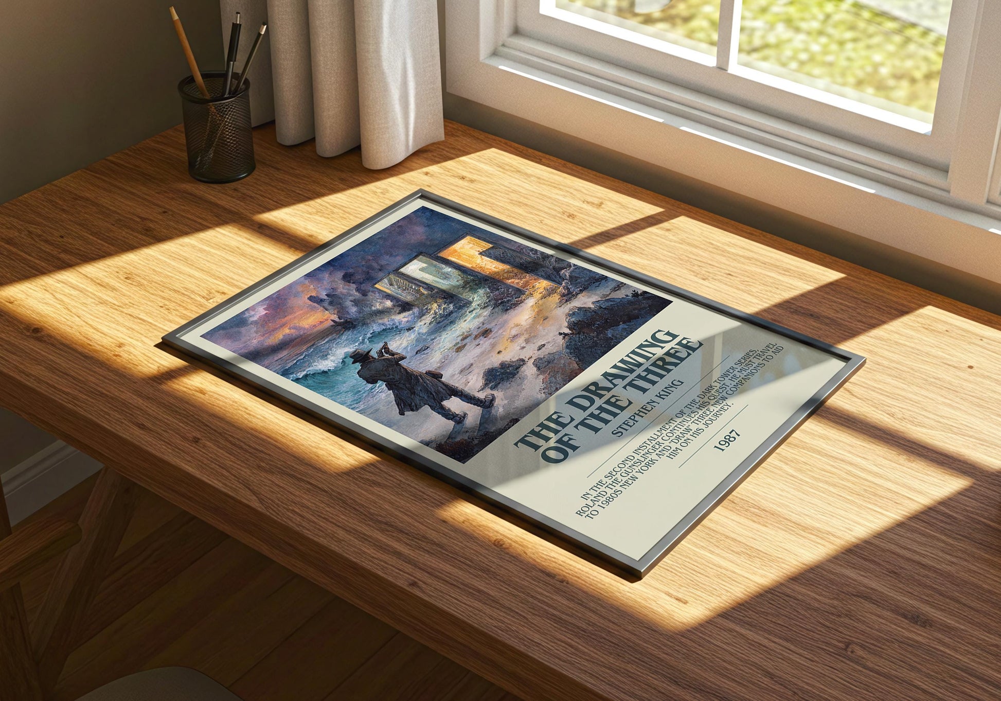 The Draw Of The Three by Stephen King | Descriptive Book Poster | Modern