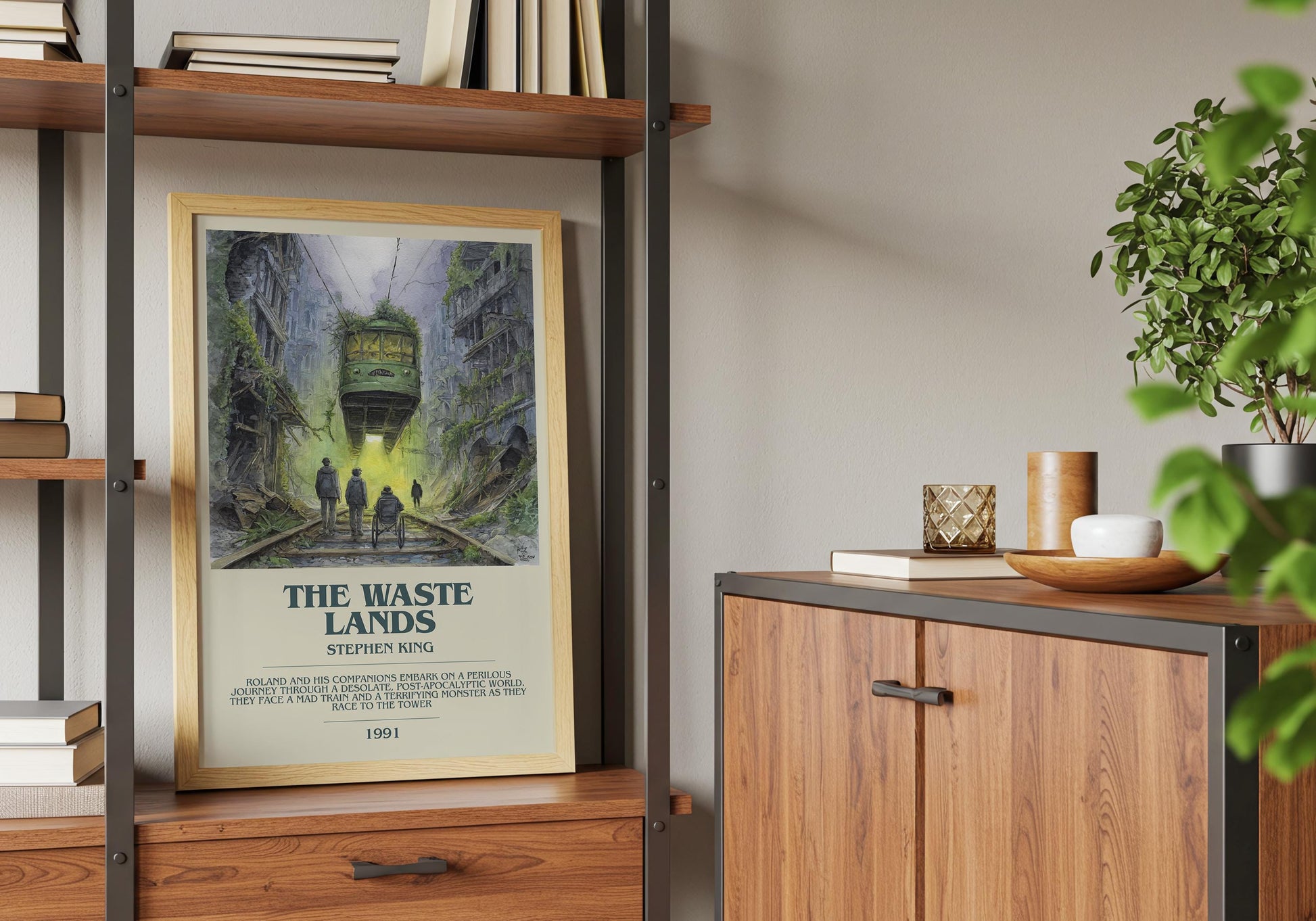 The Waste Lands by Stephen King | Descriptive Book Poster | Modern
