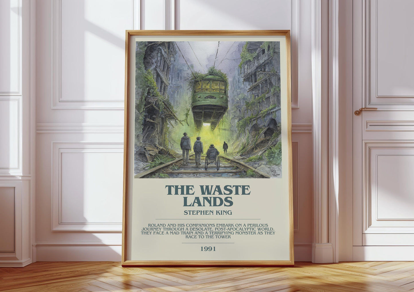 The Waste Lands by Stephen King | Descriptive Book Poster | Modern