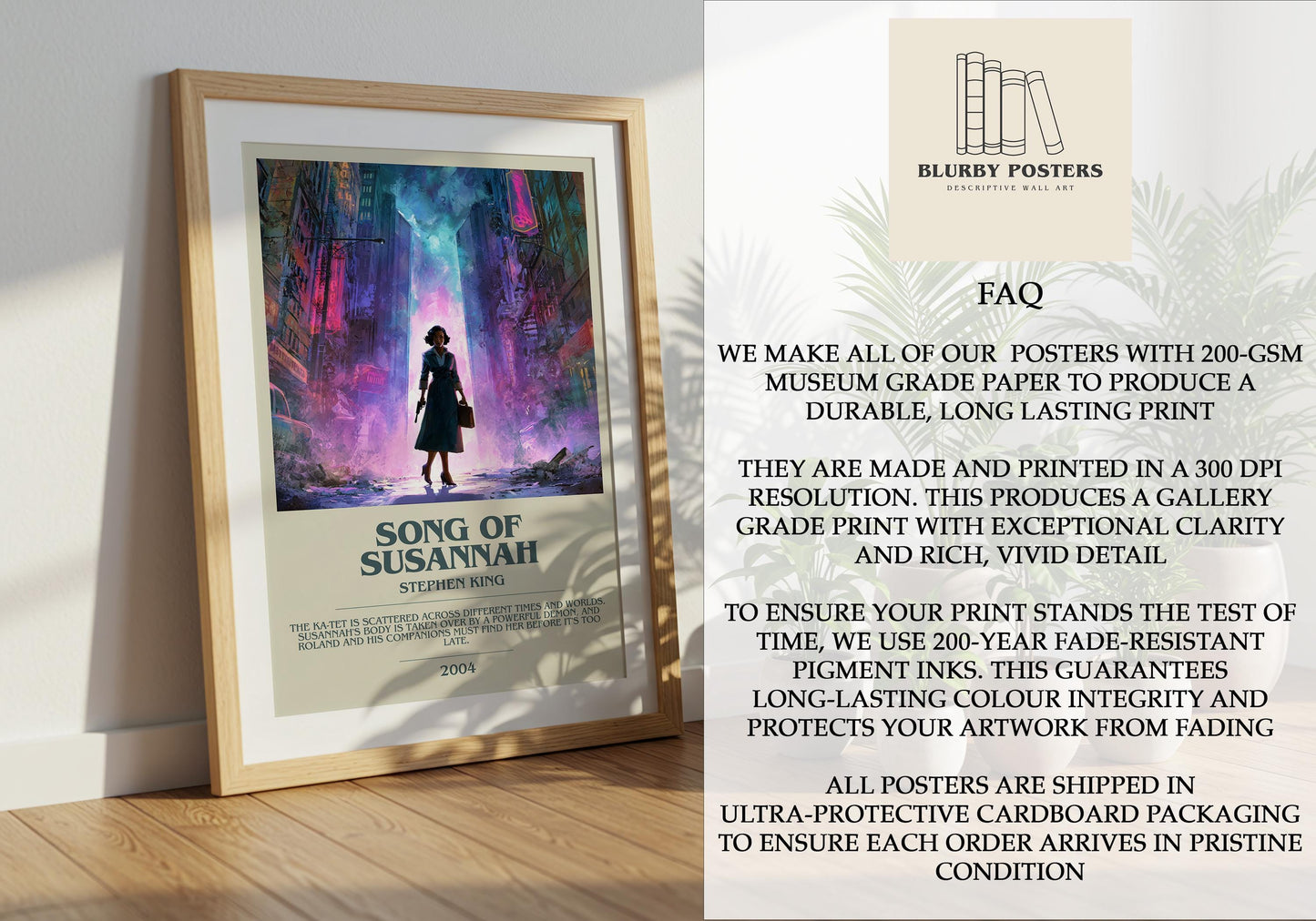 Songs Of Susannah by Stephen King | Descriptive Book Poster | Modern