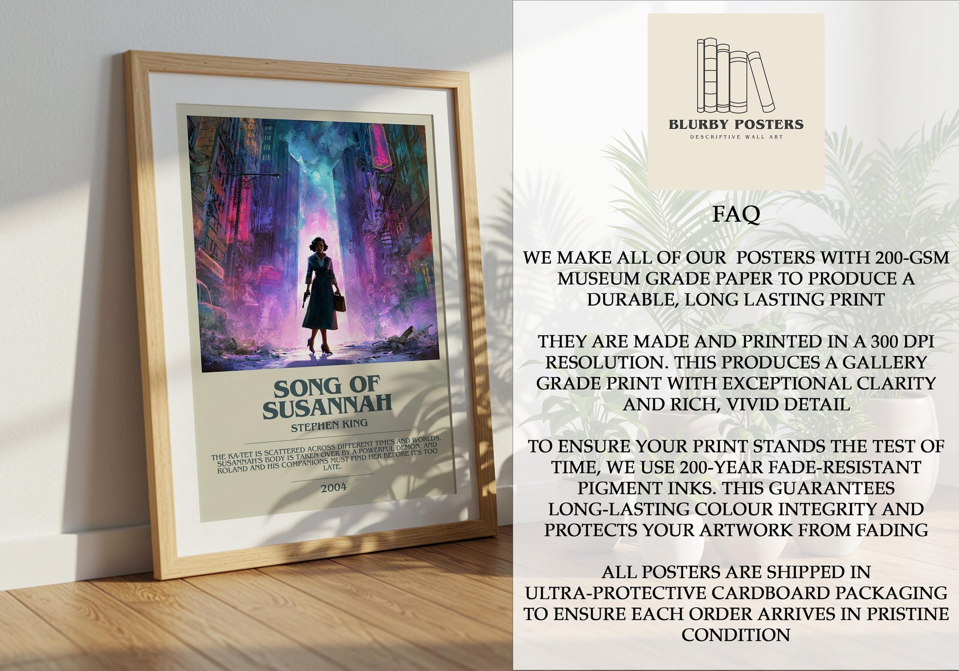 Songs Of Susannah by Stephen King | Descriptive Book Poster | Modern