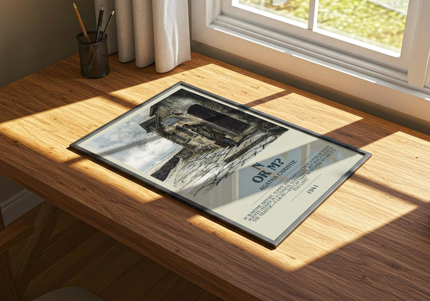 N or M? by Agatha Christie | Descriptive Book Poster | Modern