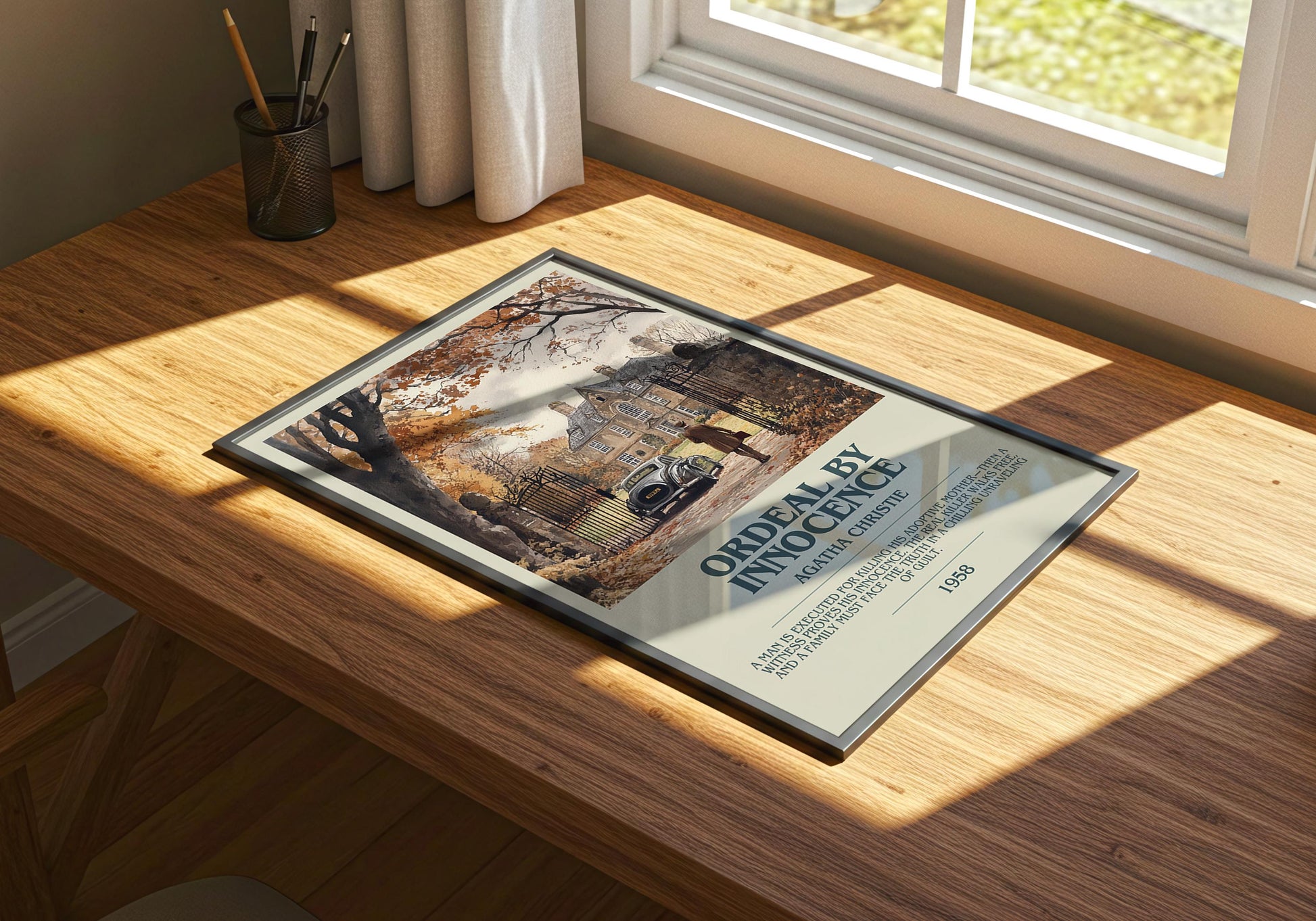 Ordeal By Innocence by Agatha Christie | Descriptive Book Poster | Modern