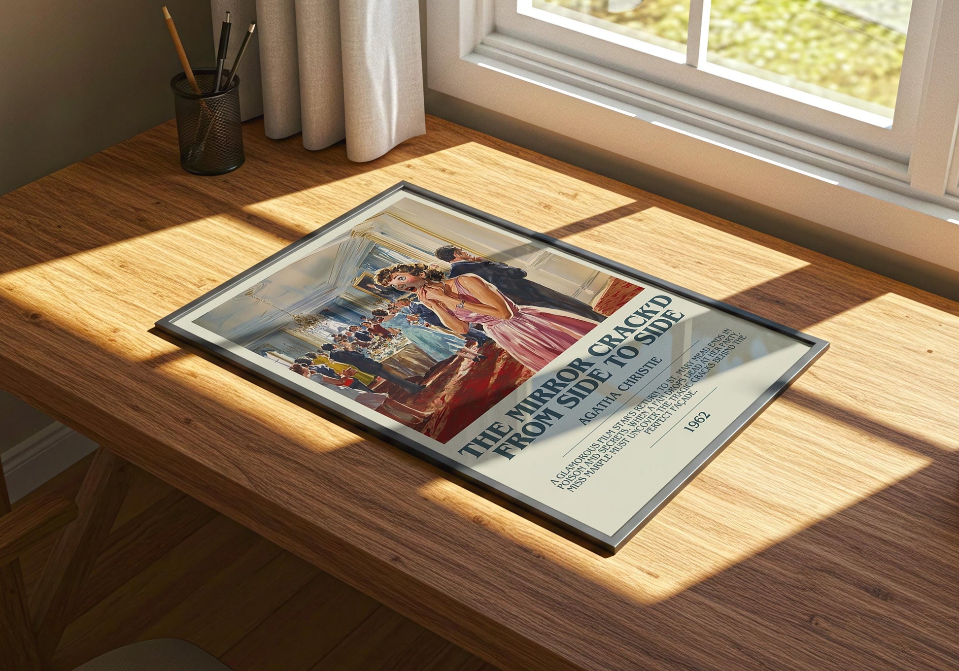 The Mirror Crack'd From Side To Side by Agatha Christie | Descriptive Book Poster | Modern