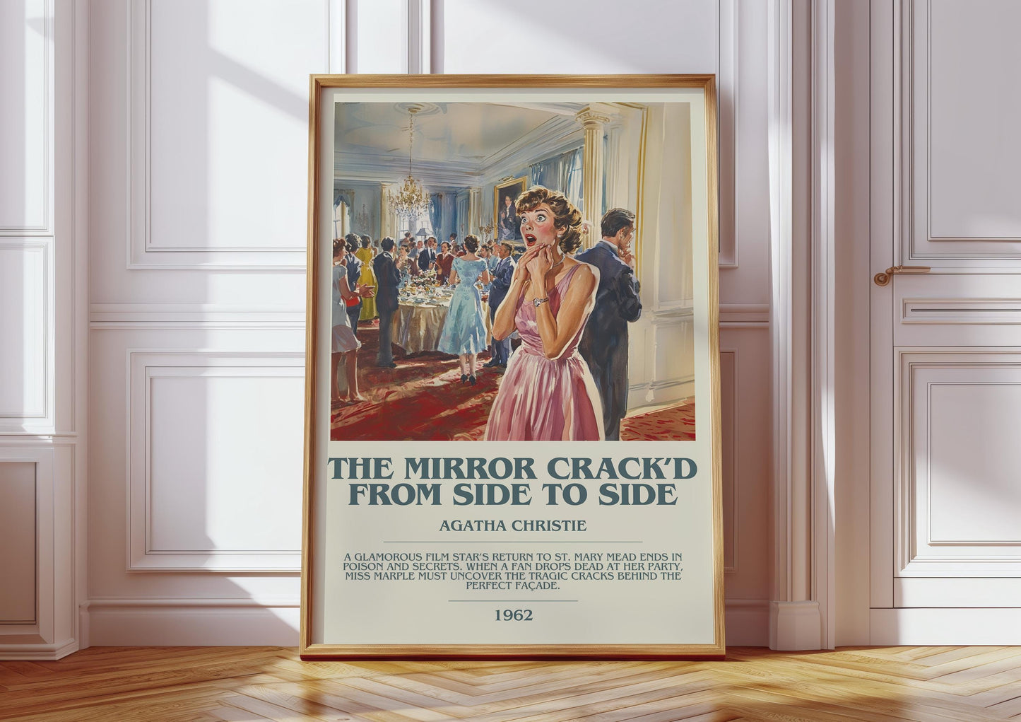 The Mirror Crack'd From Side To Side by Agatha Christie | Descriptive Book Poster | Modern