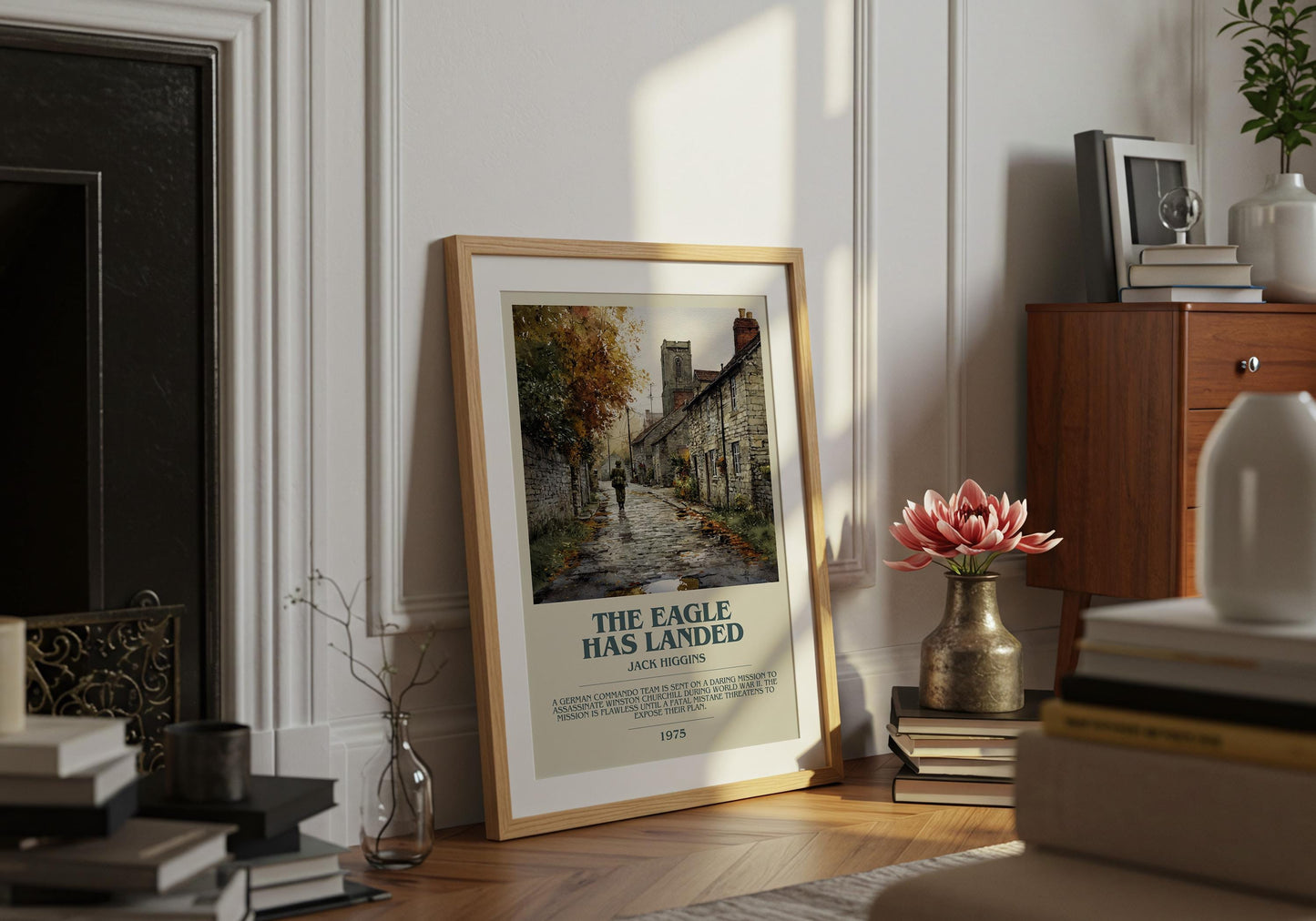 The Eagle Has Landed by Jack Higgins | Descriptive Book Poster | Modern
