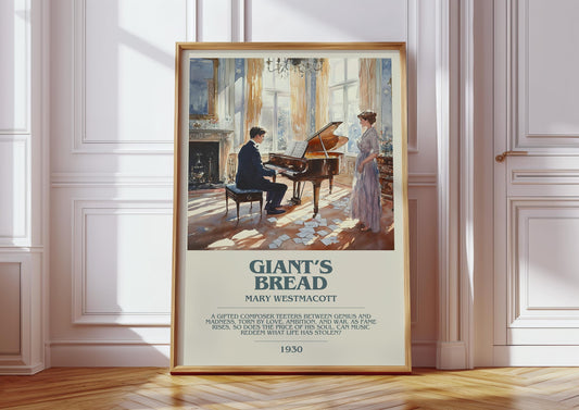 Giant's Bread by Mary Westmacott Descriptive Poster Print. Free Delivery Wall Art Author & Blurb Book Artwork Novel