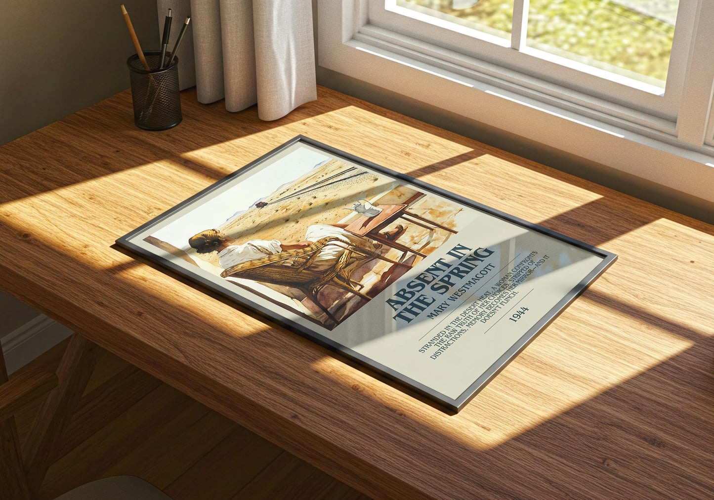 Absent In The Spring by Mary Westmacott | Descriptive Book Poster | Modern