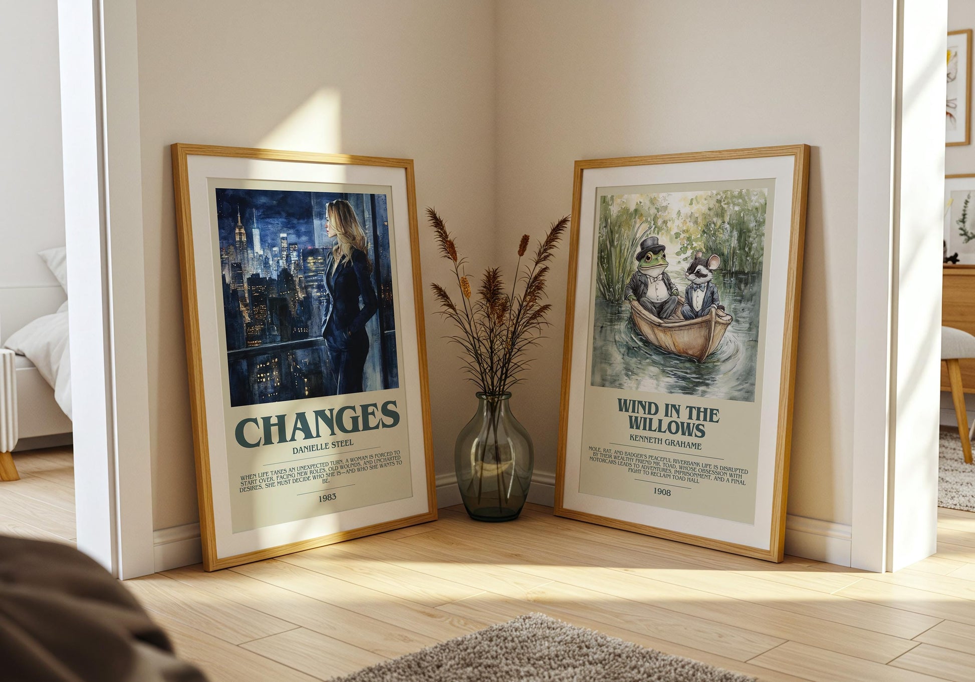 Changes by Danielle Steel Descriptive Poster Print. Free Delivery Wall Art Author & Blurb Book Artwork Novel