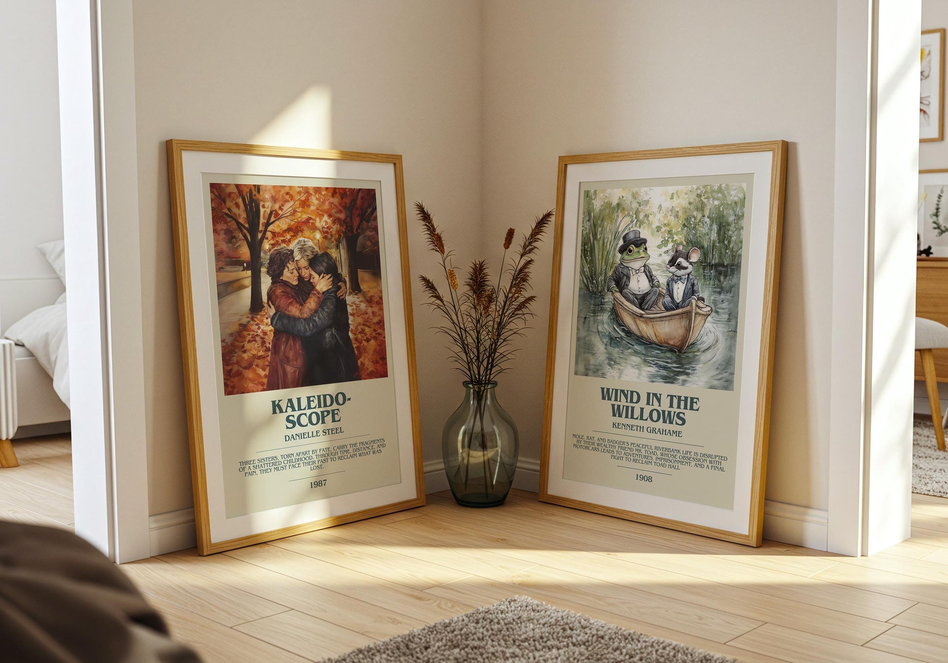 Kaleidoscope by Danielle Steel Descriptive Poster Print. Free Delivery Wall Art Author & Blurb Book Artwork Novel