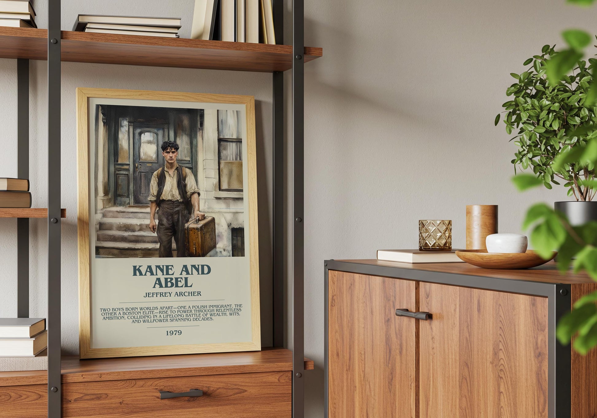 Kane and Abel by Jeffrey Archer | Descriptive Book Poster | Modern