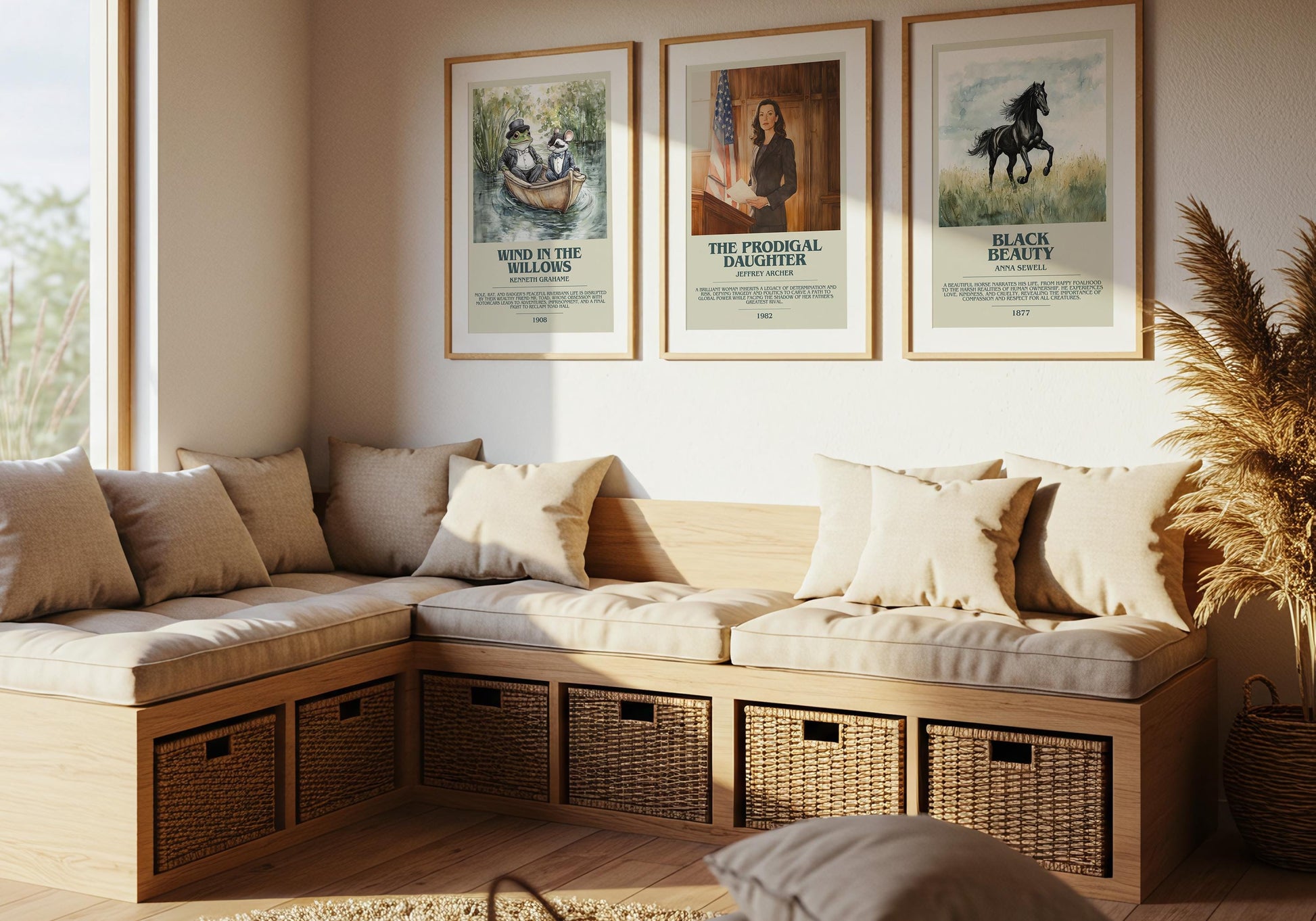 The Prodigal Daughter by Jeffrey Archer Descriptive Poster Print. Free Delivery Wall Art Author & Blurb Book Artwork Novel