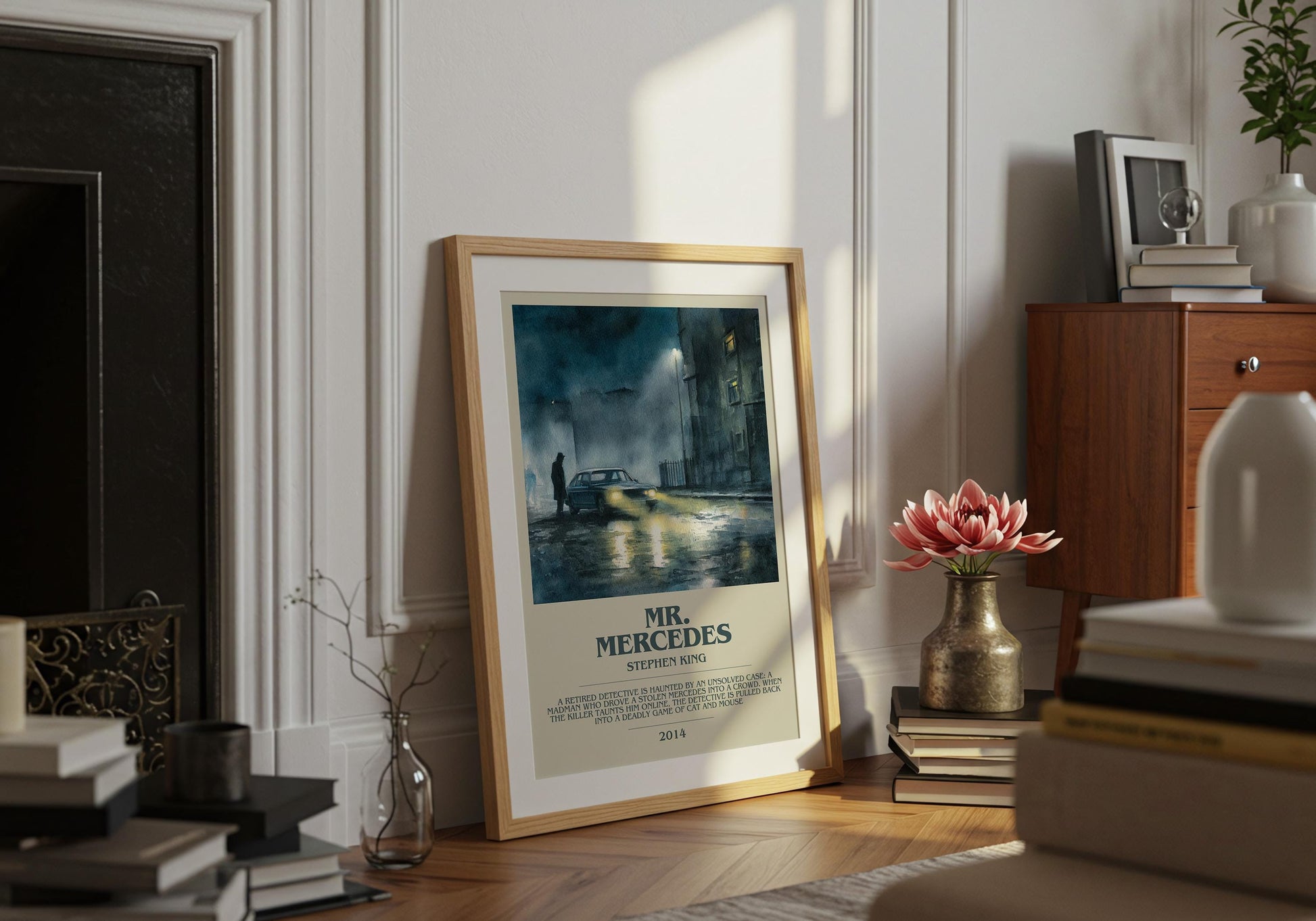 Mr. Mercedes by Stephen King | Descriptive Book Poster | Modern