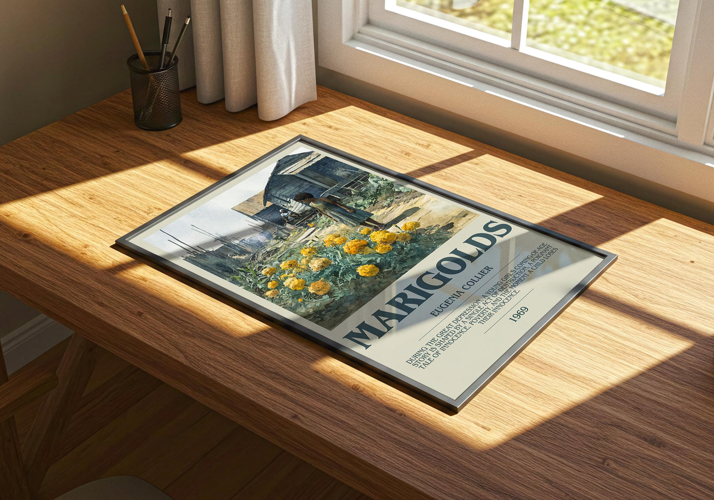 Marigolds by Eugenia Collier | Descriptive Book Poster | Modern