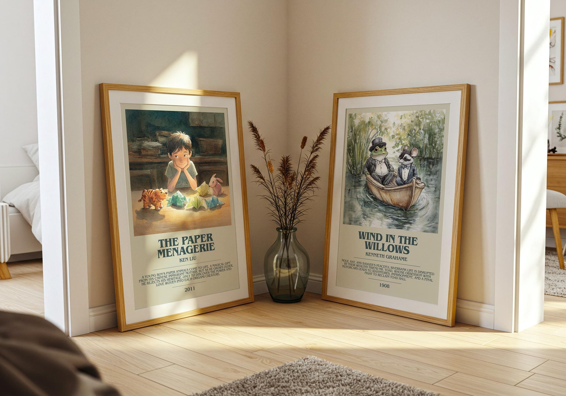 The Paper Menagerie by Ken Liu | Descriptive Book Poster | Modern