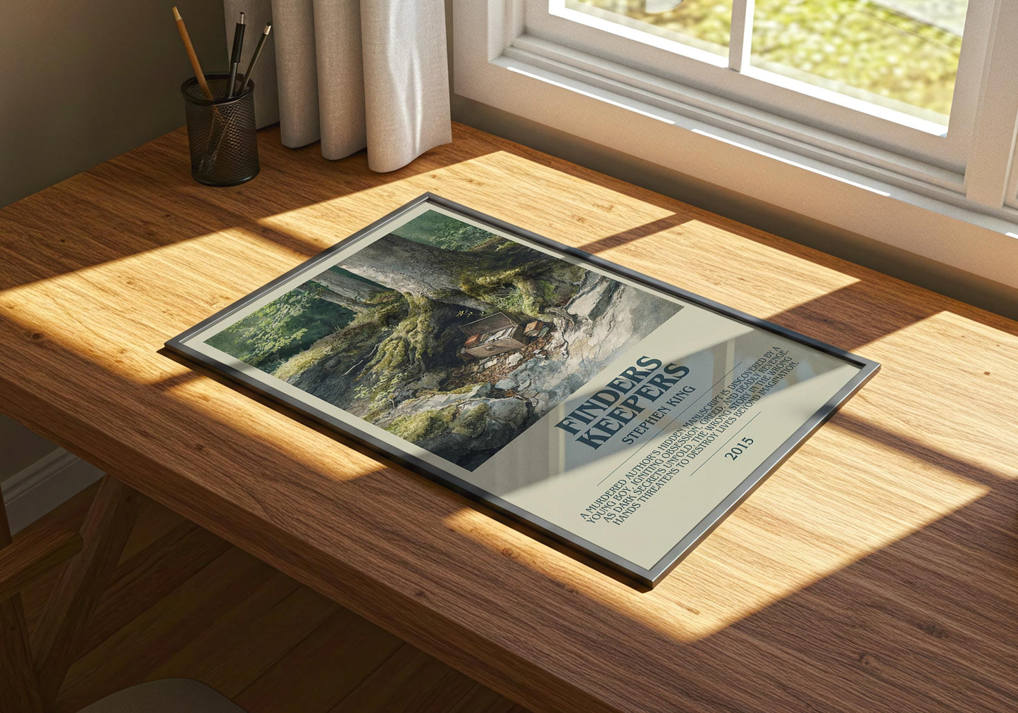 Finders Keepers by Stephen King | Descriptive Book Poster | Modern