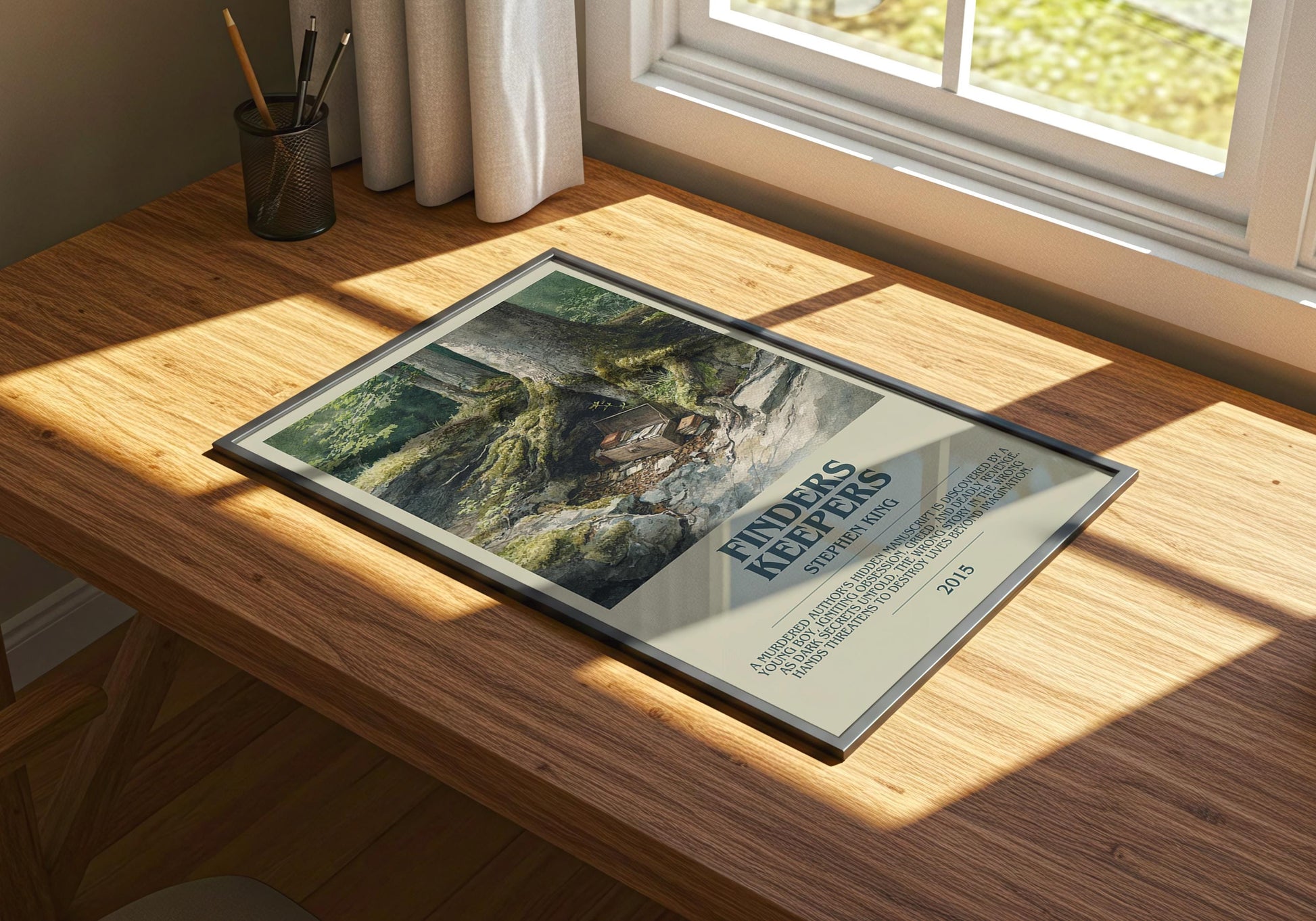 Finders Keepers by Stephen King | Descriptive Book Poster | Modern