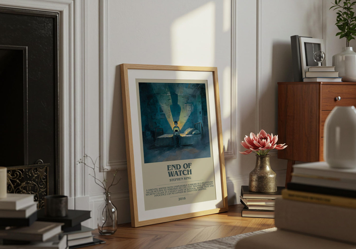 End Of Watch by Stephen King | Descriptive Book Poster | Modern