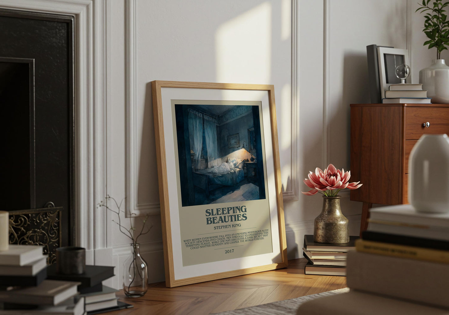 Sleeping Beauties by Stephen King | Descriptive Book Poster | Modern