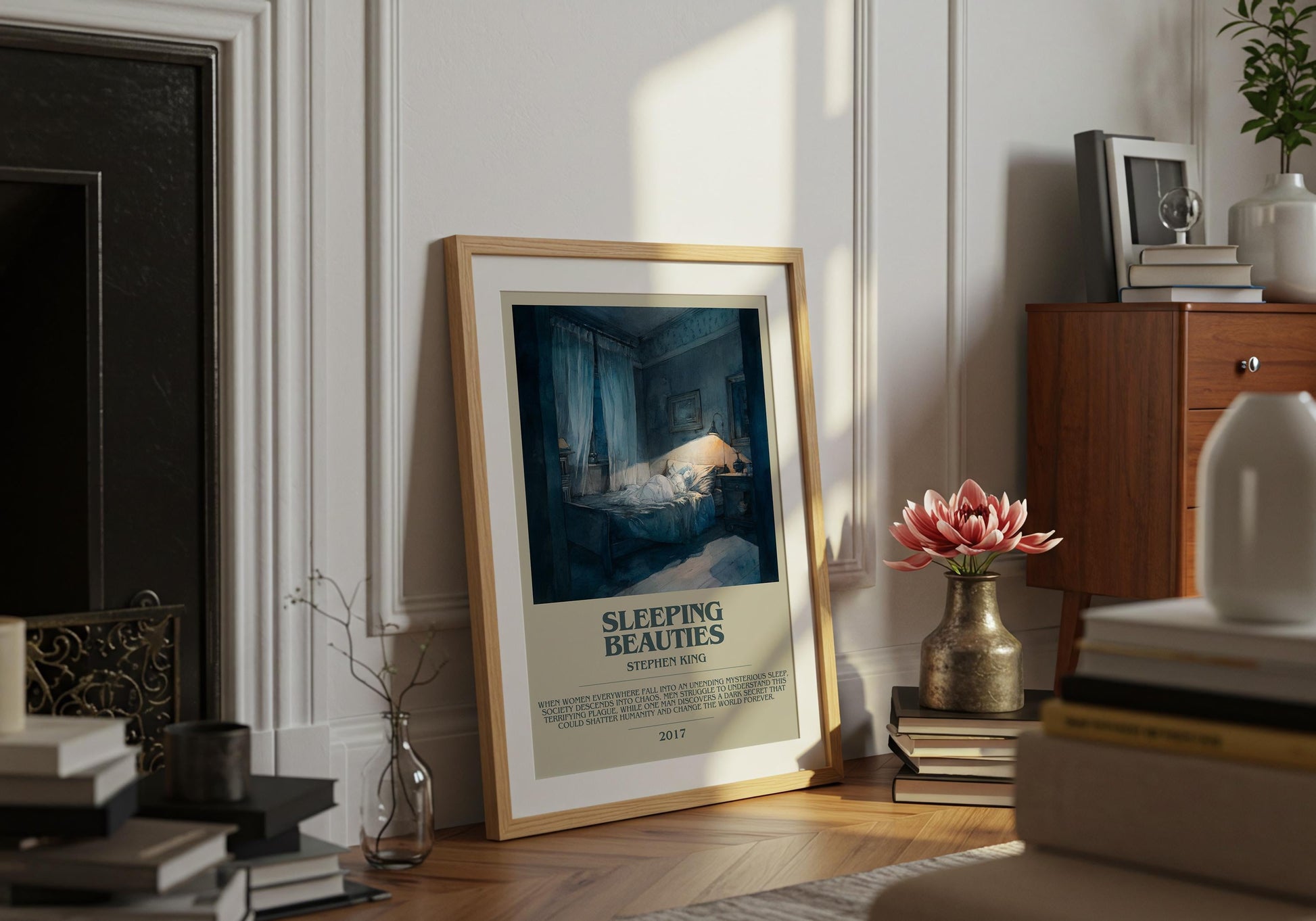 Sleeping Beauties by Stephen King | Descriptive Book Poster | Modern