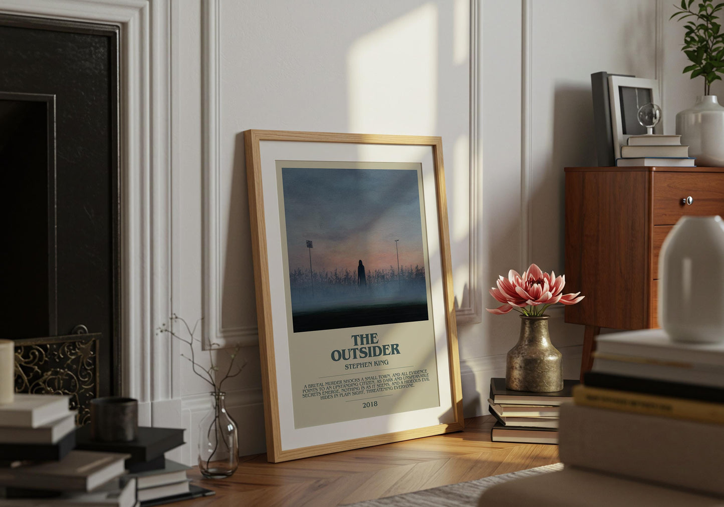 The Outsider by Stephen King | Descriptive Book Poster | Modern