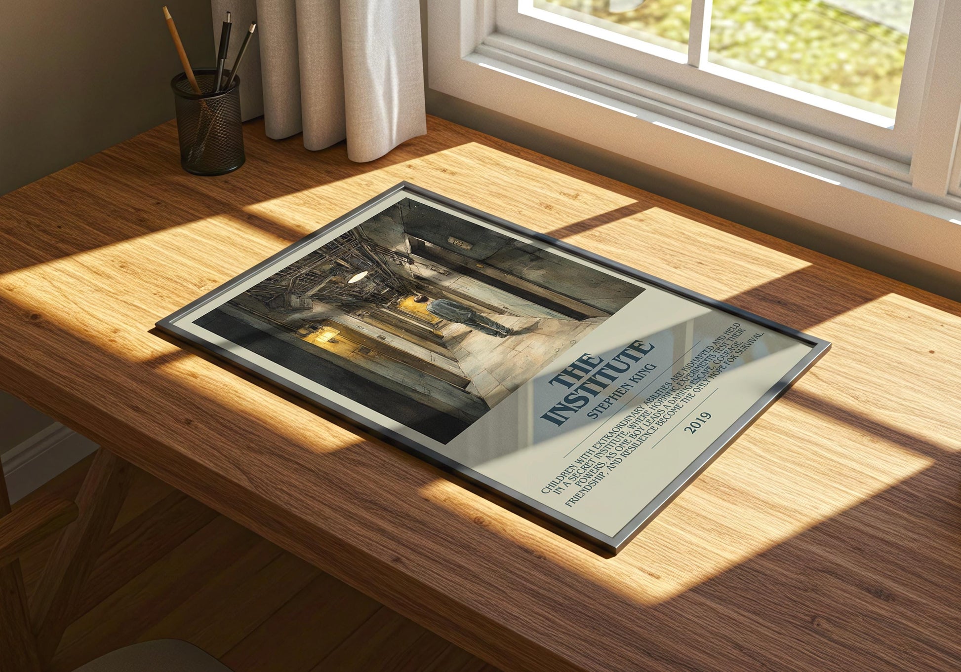 The Institute by Stephen King | Descriptive Book Poster | Modern