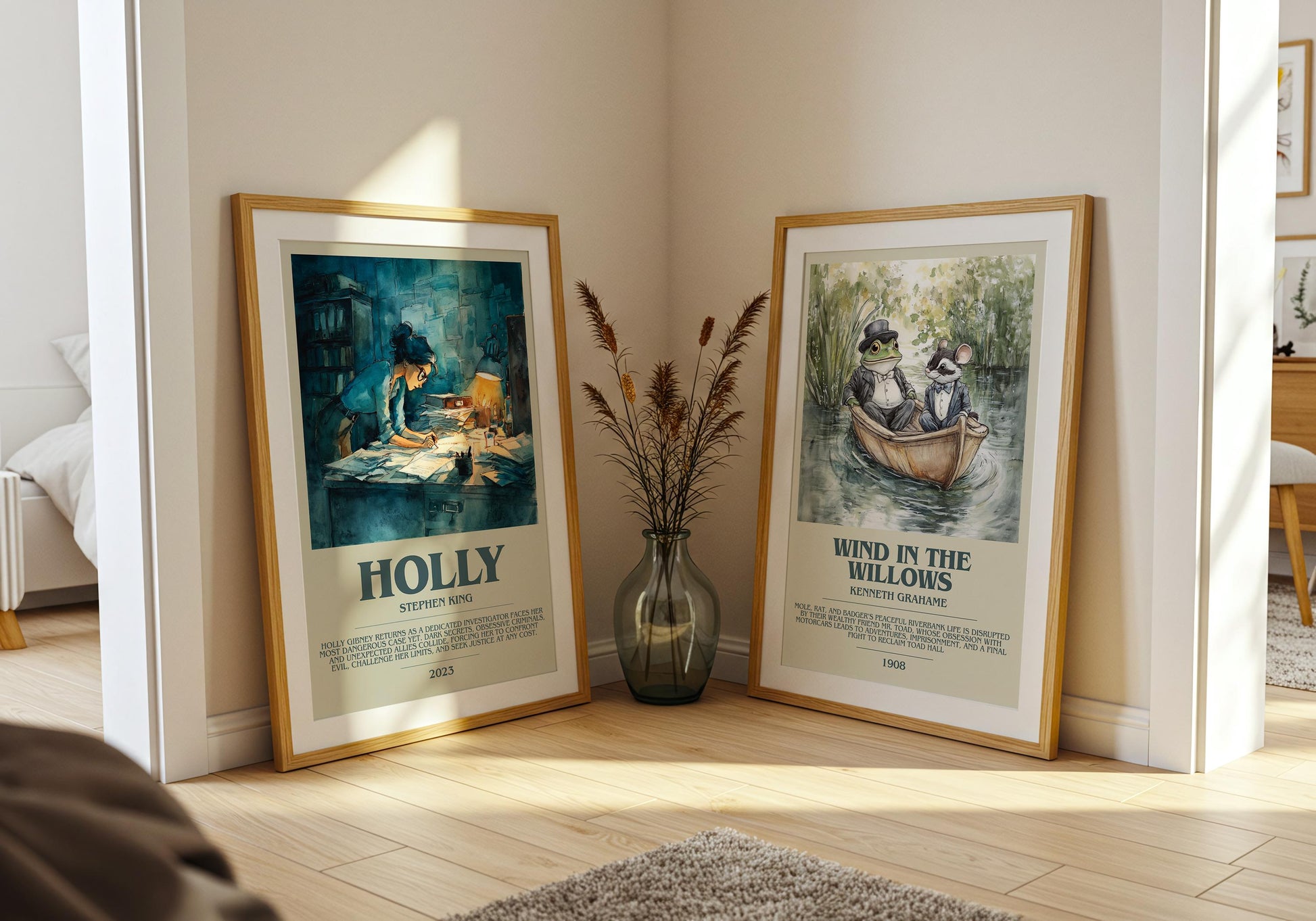 Holly by Stephen King | Descriptive Book Poster | Modern