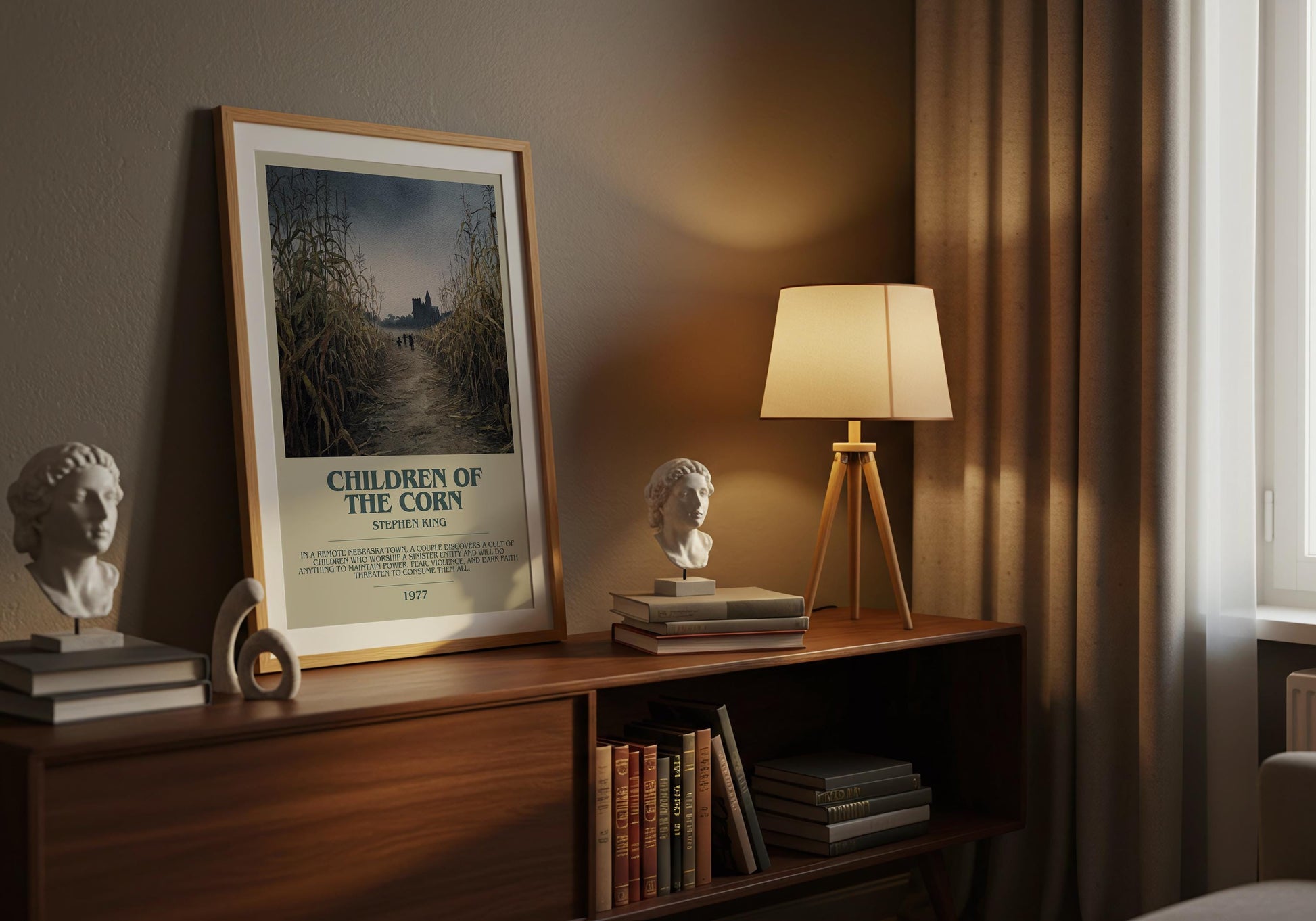 Children Of The Corn by Stephen King | Descriptive Book Poster | Modern