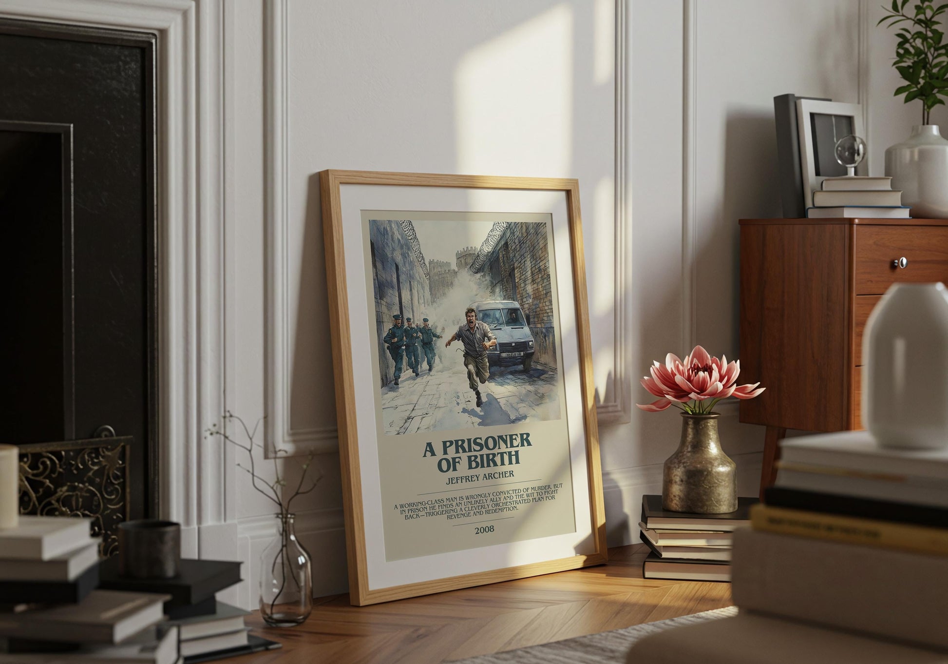 A Prisoner Of Birth by Jeffrey Archer | Descriptive Book Poster | Modern