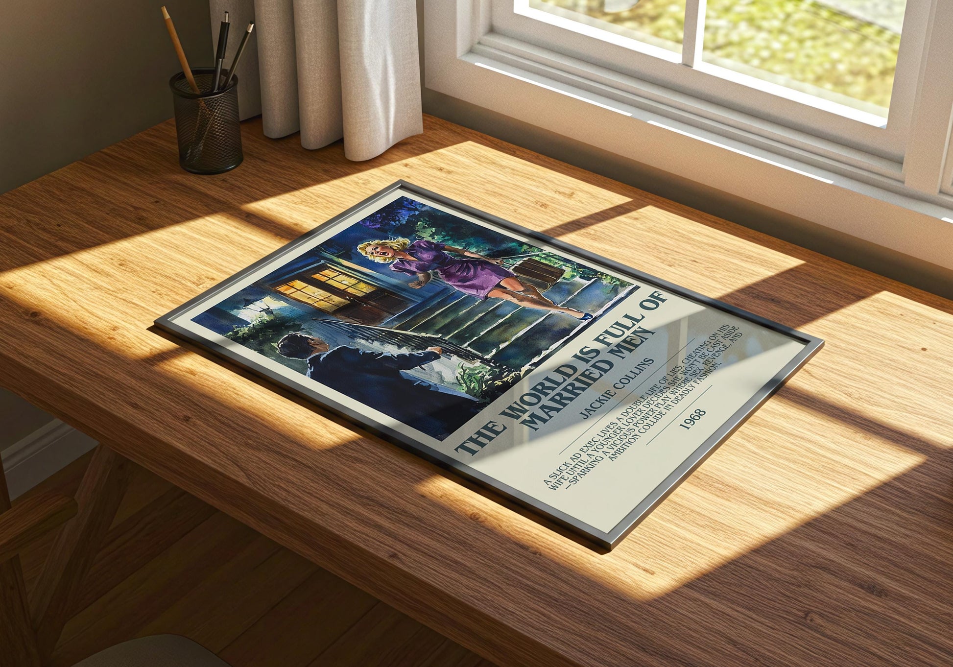 The World Is Full Of Married Men by Jackie Collins | Descriptive Book Poster | Modern