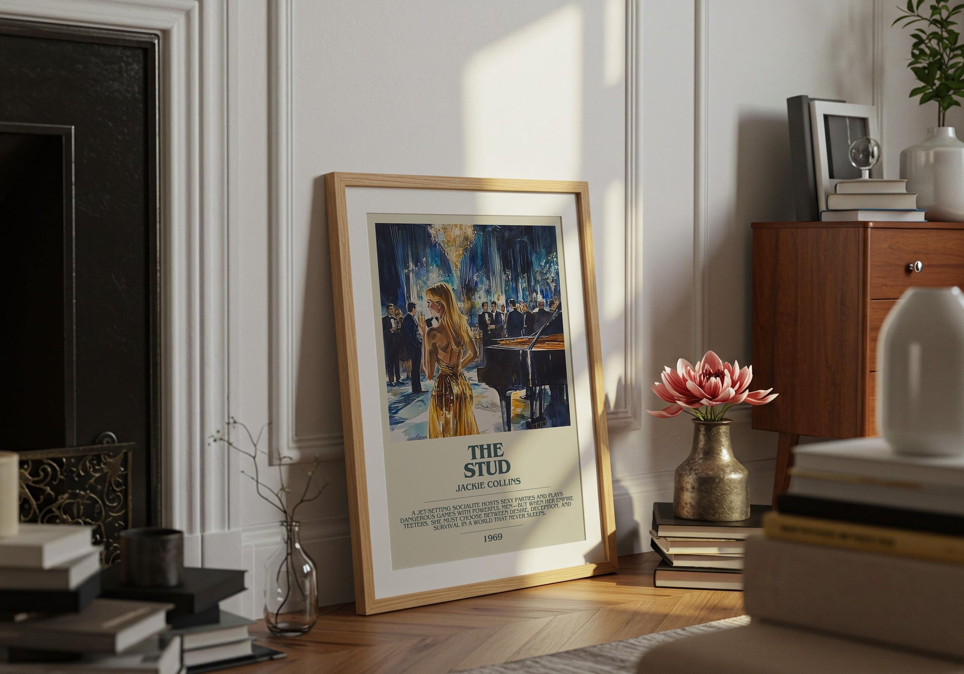 The Stud by Jackie Collins | Descriptive Book Poster | Modern