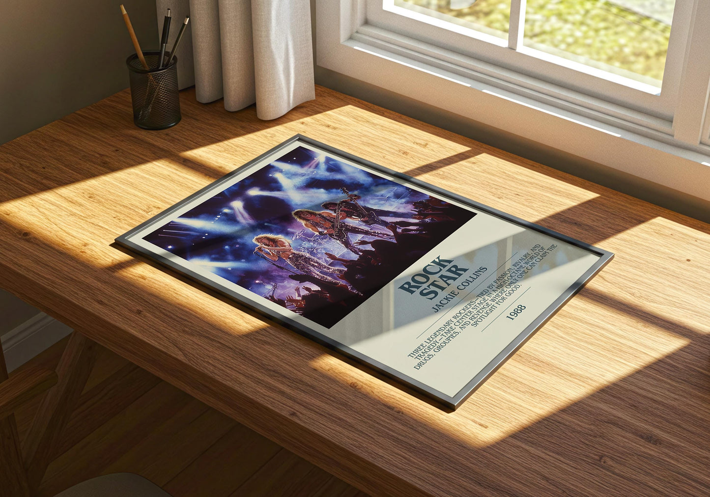 Rockstar by Jackie Collins | Descriptive Book Poster | Modern