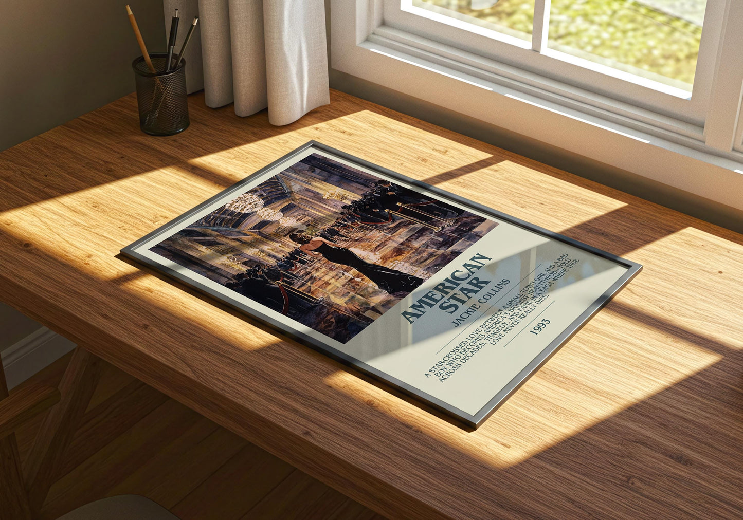 American Star by Jackie Collins | Descriptive Book Poster | Modern