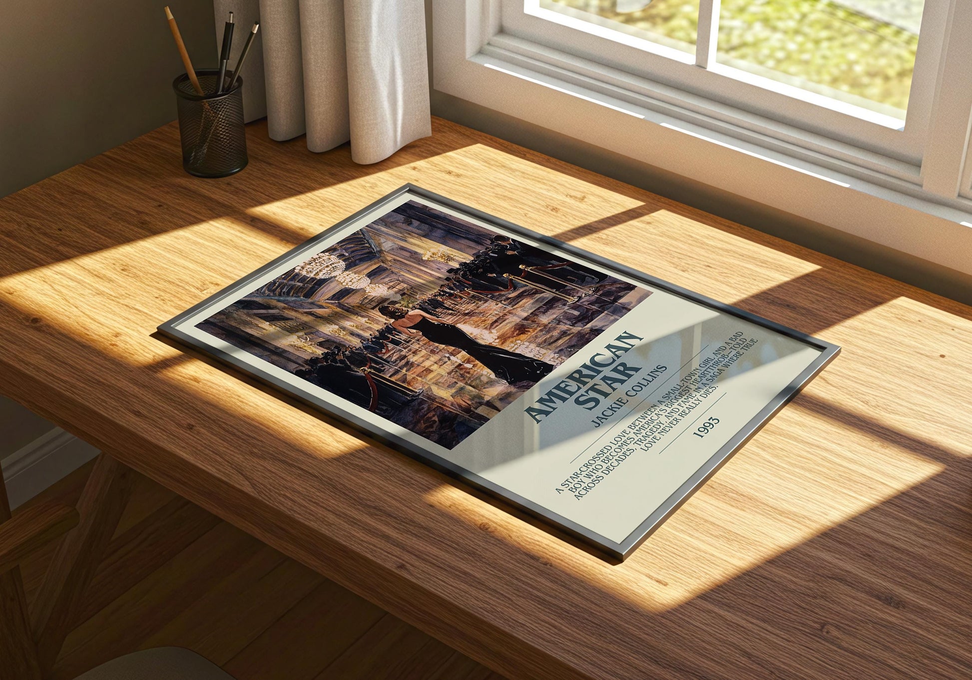 American Star by Jackie Collins | Descriptive Book Poster | Modern